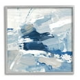 thumbnail image 1 of Stupell Industries Abstract Brushed Blue Painting Painting Gray Framed Art Print Wall Art, Design by Lanie Loreth, 1 of 7
