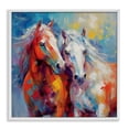 thumbnail image 1 of Stupell Industries Abstract Brushed Horses Animals & Insects Painting White Framed Art Print Wall Art, 12 x 12, 1 of 10