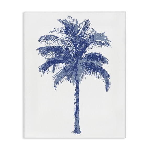 Stupell Industries Abstract Brushed Palm Tree Landscape & Nature Painting Wrapped Canvas Canvas Art Print Wall Art, 16 x 20