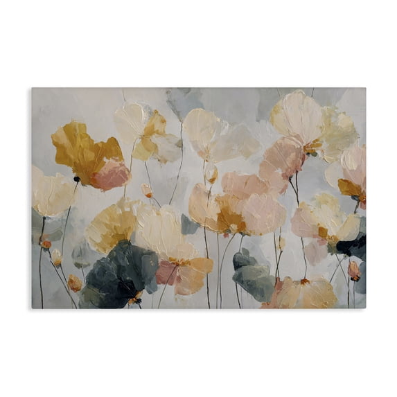 Stupell Industries Contemporary Abstract Brushed Petals Canvas Art, 24 x 16, by Jacky Ngan