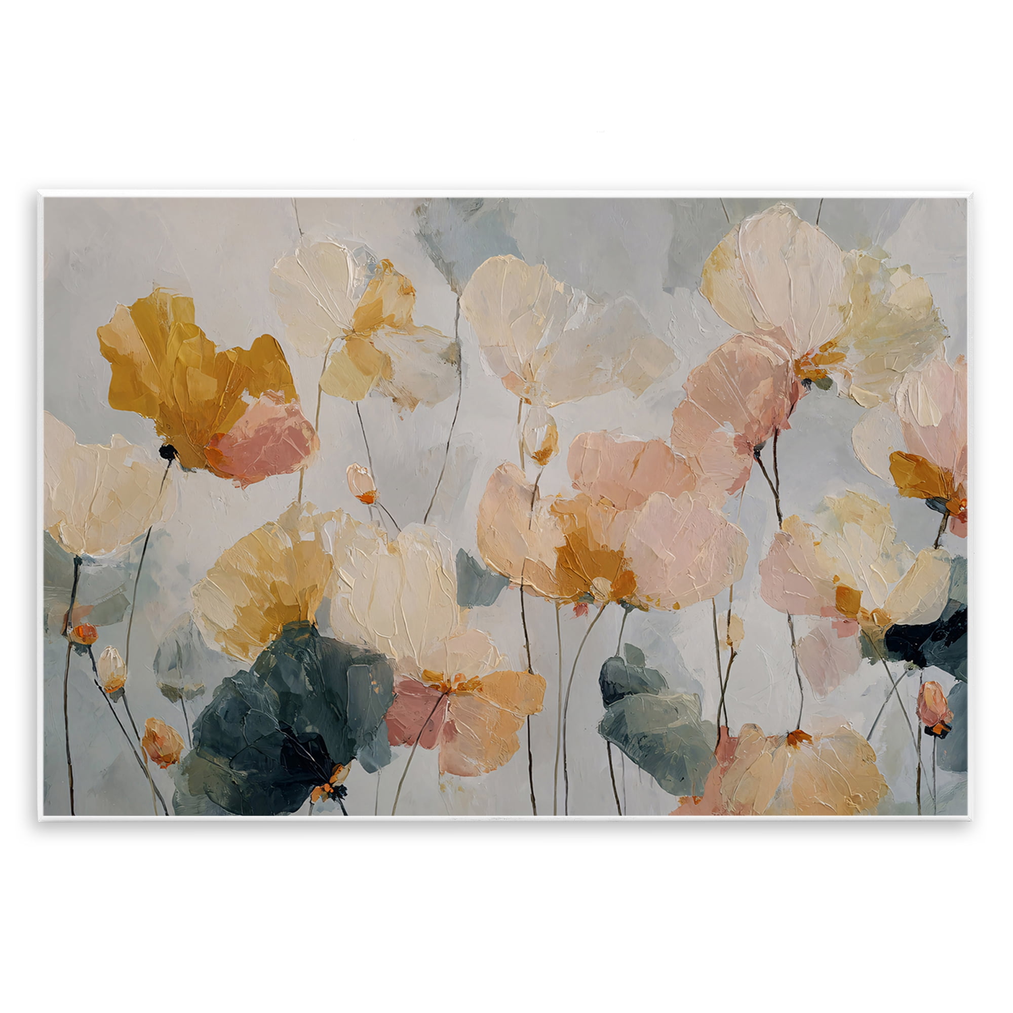 Stupell Industries Abstract Brushed Petals Wall Plaque Art, design by Jacky Ngan