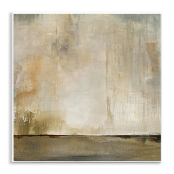 Stupell Industries Abstract Brushed Rustic Abstract Painting Unframed Art Print Wall Art, 12 x 12