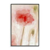 Stupell Industries Abstract Budding Flower Botanical & Floral Painting Black Framed Art Print Wall Art, 12 x 18