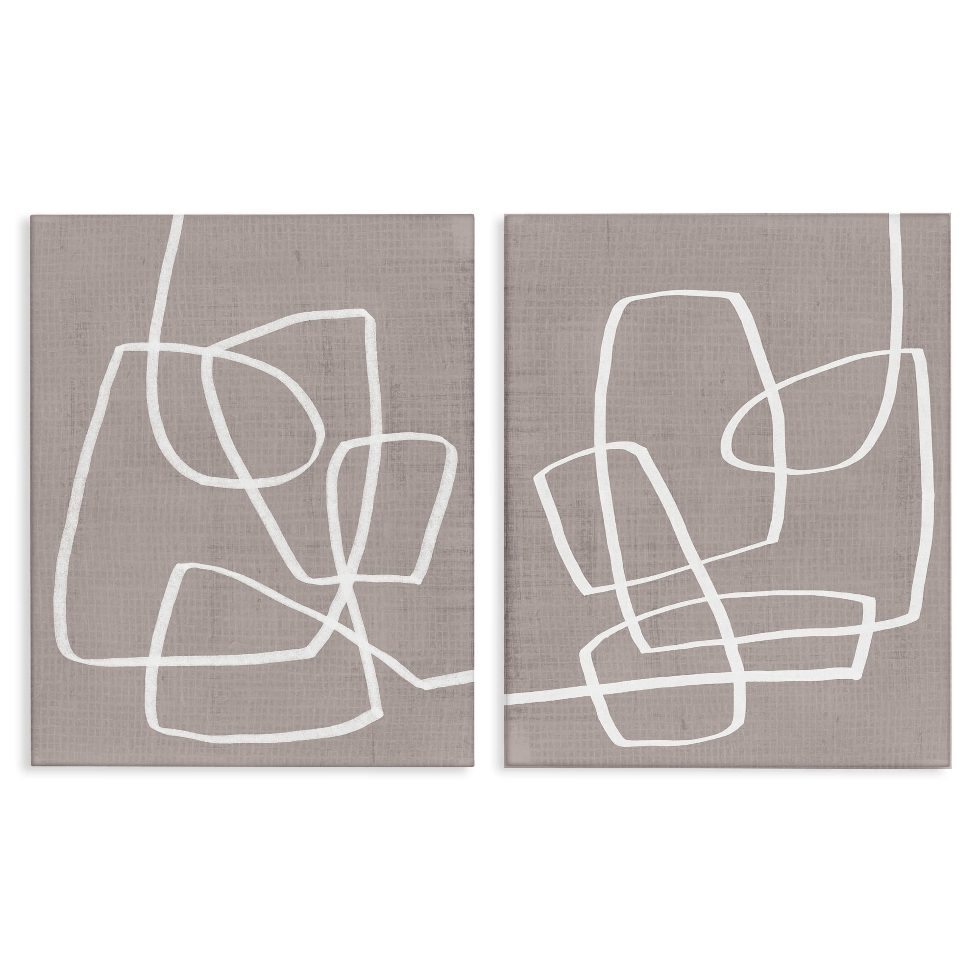 Stupell Industries Abstract Busy Line Minimal Boho Design Brown White, 16 x 20,Design by June Erica Vess