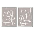 thumbnail image 1 of Stupell Industries Abstract Busy Line Minimal Boho Design Brown White, 16 x 20,Design by June Erica Vess, 1 of 7