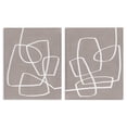 thumbnail image 1 of Stupell Industries Abstract Busy Line Minimal Boho Design Brown White, 24 x 30,Design by June Erica Vess, 1 of 5