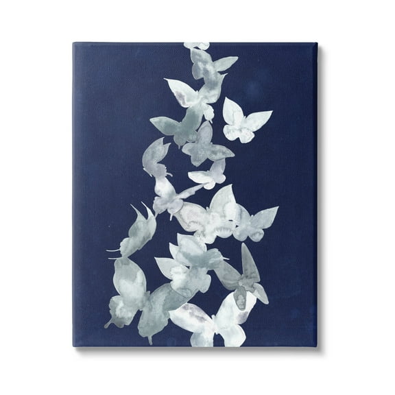 Stupell Industries Abstract Butterflies Swarm Animals & Insects Painting Gallery Wrapped Canvas Print Wall Art