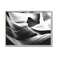 thumbnail image 1 of Stupell Industries Abstract Canyon Edge Smooth Rock Black White Gray Framed by Daphne Polselli, 1 of 7