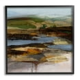 thumbnail image 1 of Stupell Industries Abstract Canyon Lake Landscape Dark Tone Modern Painting, 12 x 12,Design by Ruth Fromstein, 1 of 7