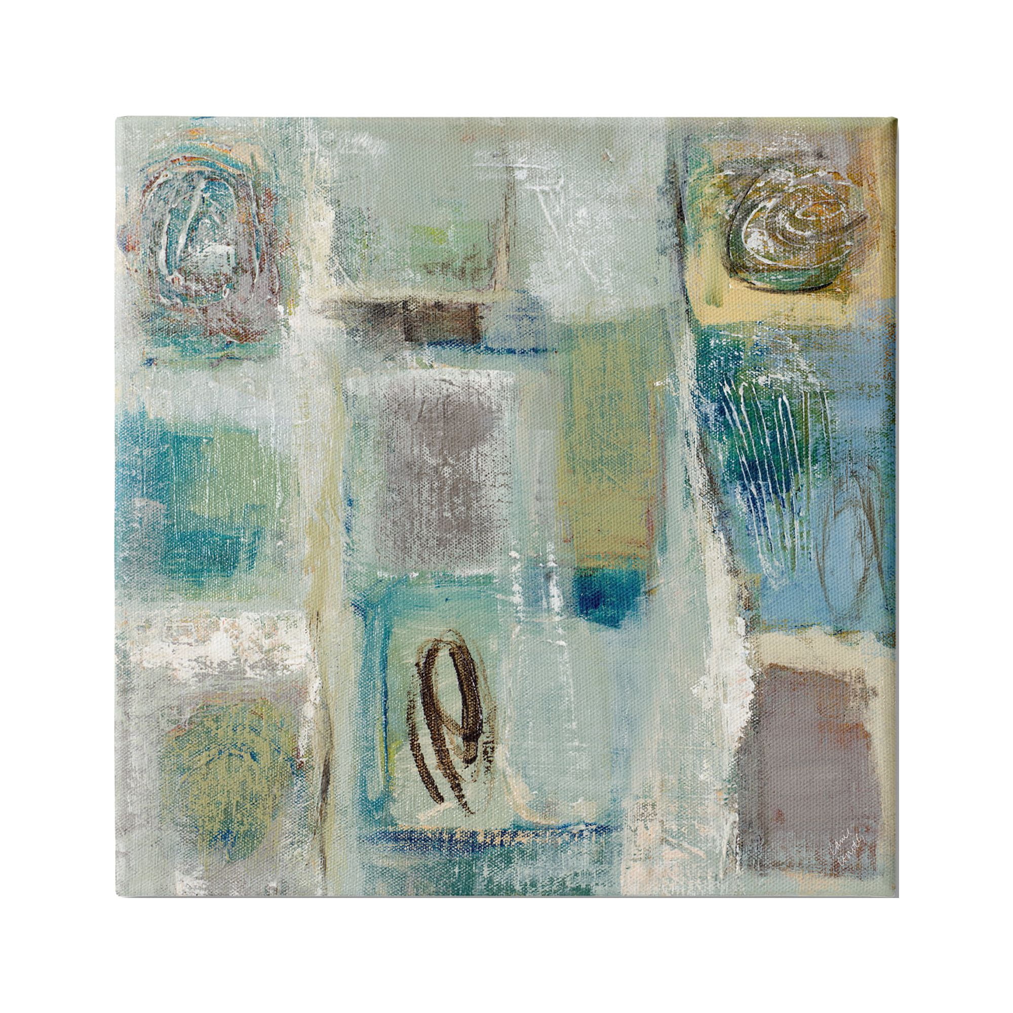 Stupell Industries Abstract Checkered Shape Painting Chaotic Spirals, 36 x 36,Design by Lanie Loreth
