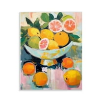 Stupell Industries Abstract Citrus Still Life Food & Beverage Painting Unframed Art Print Wall Art, 11 x 14