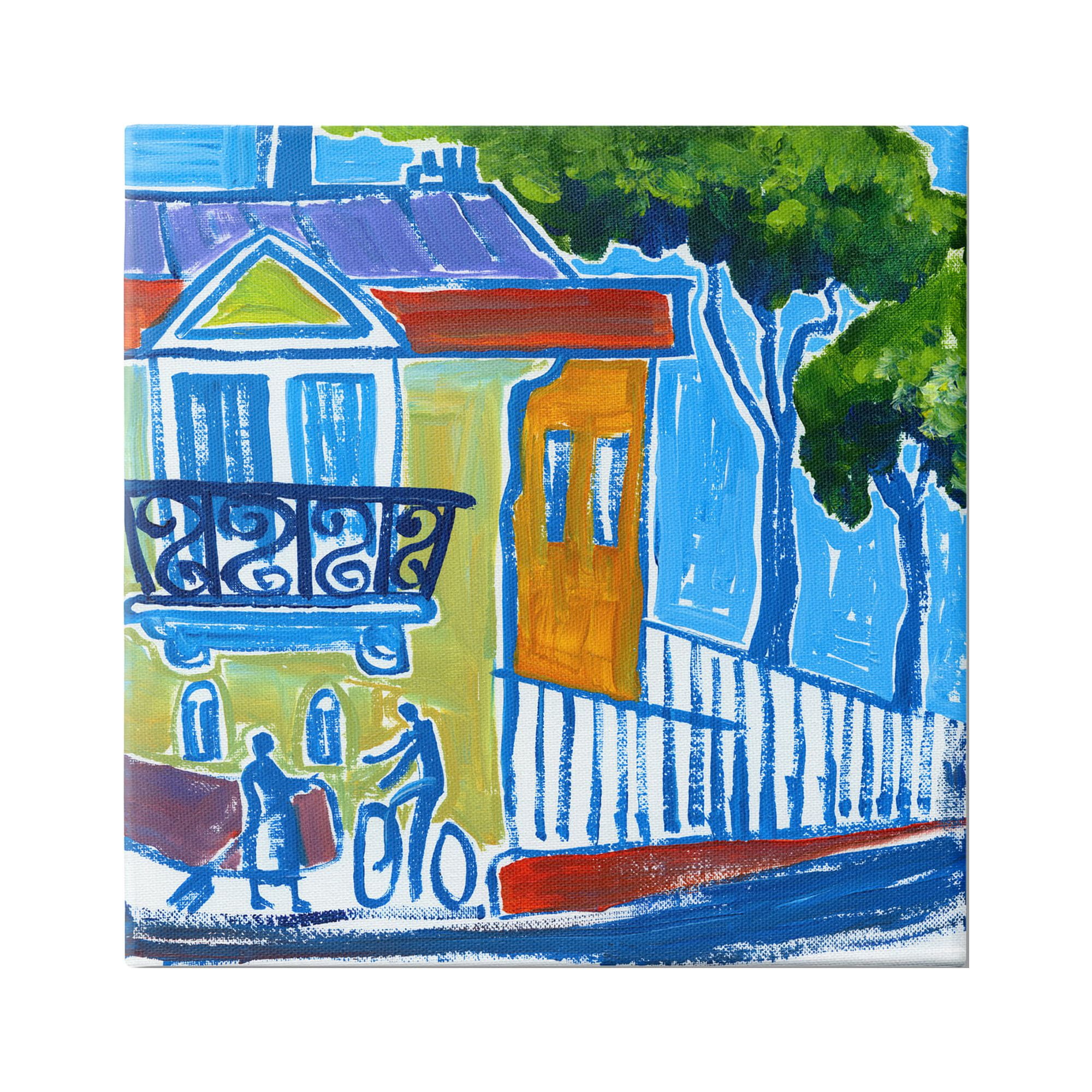 Stupell Industries Abstract City Corner Modern Style Town