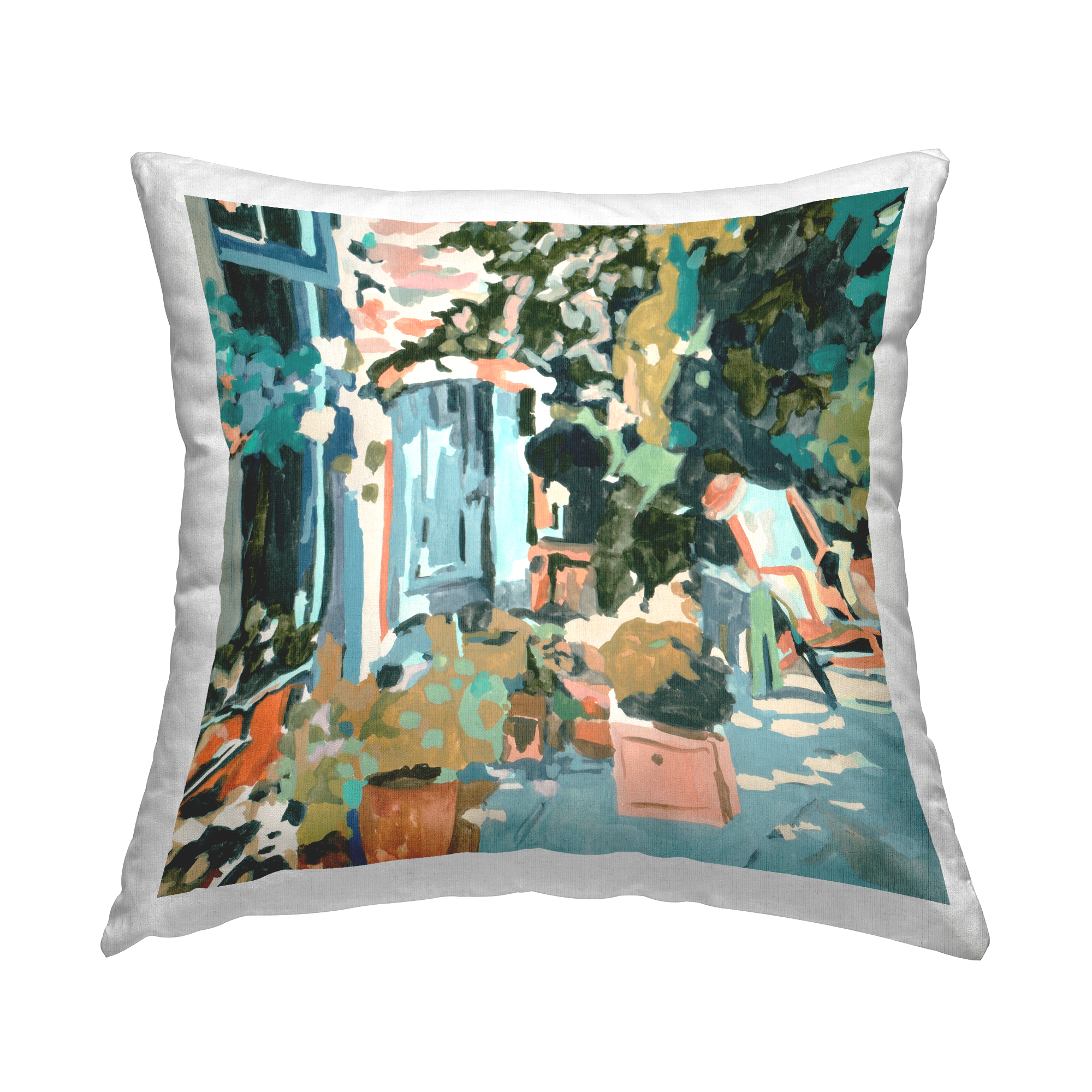 Stupell Industries Abstract Cityscape Architecture Decorative Printed Throw Pillow Design by Melissa Wang .
