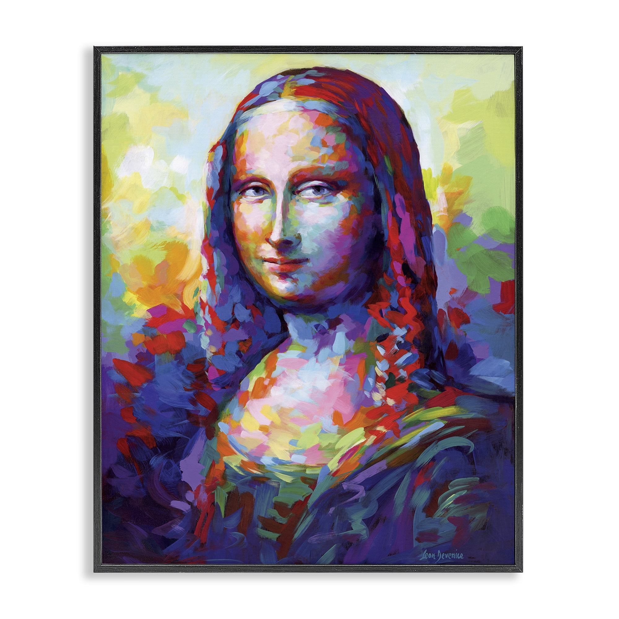 Stupell Industries Abstract Classic Painting Novelty Painting Black Framed Art Print Wall Art, 24 x 30