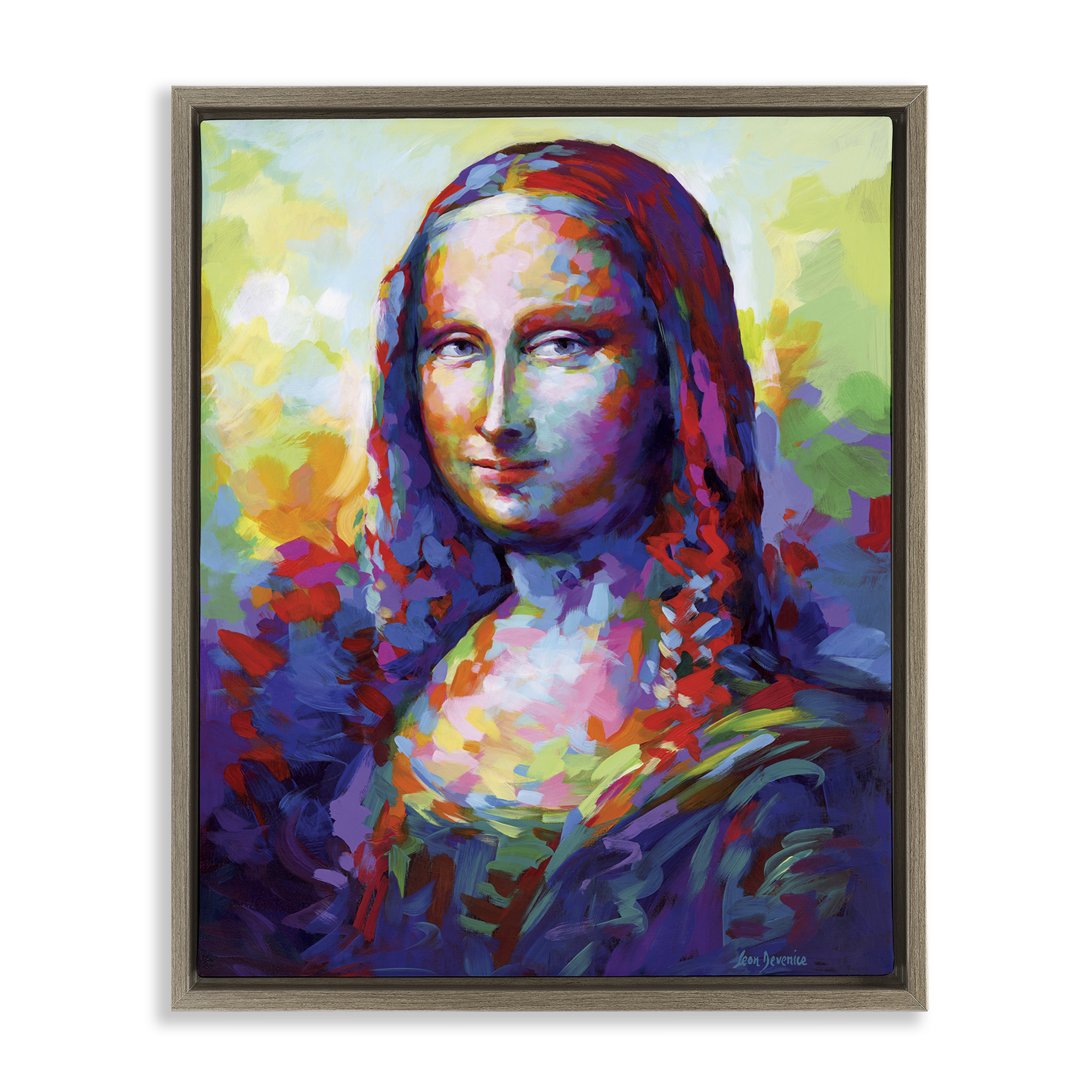 Stupell Industries Abstract Classic Painting Novelty Painting Brown Floater Framed Art Print Wall Art, 17 x 21