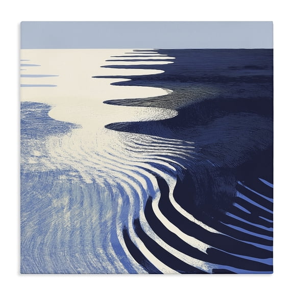 Stupell Industries Abstract Cobalt Ripples Canvas Wall Art, design by Walker Noble