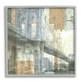 thumbnail image 1 of Stupell Industries Abstract Collaged Cityscape Arched Bridge Water Boats, 12 x 12, Design by Katrina Craven, 1 of 5