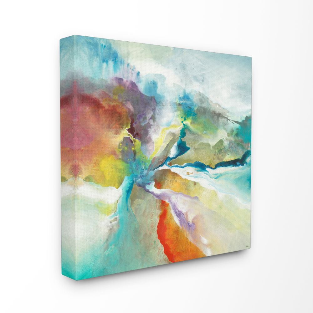 Stupell Industries Abstract Color Landscape Painting Canvas Wall Art, 30 x 30, byThird and Wall