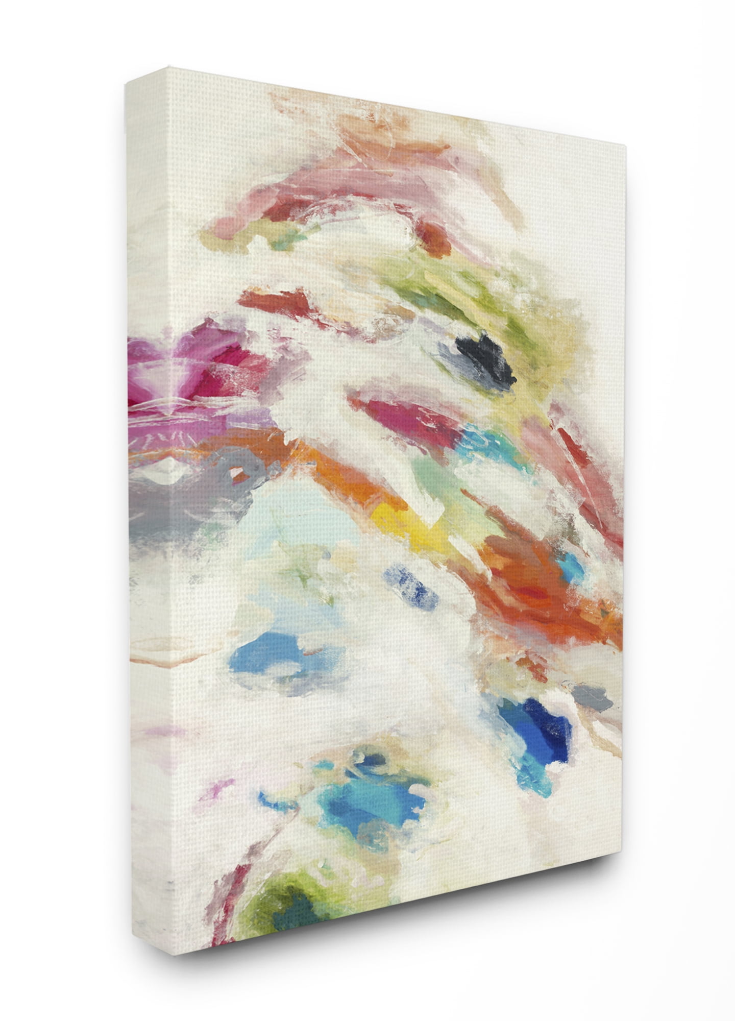 Stupell Industries Abstract Color Movement Textured Painting Canvas Wall Art by Third and Wall