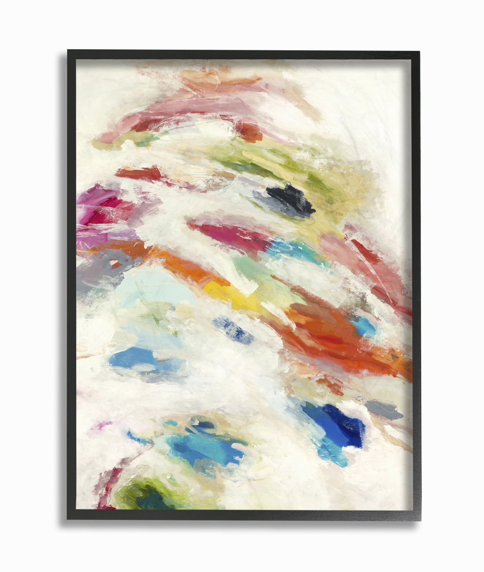 Stupell Industries Abstract Color Movement Textured Painting Framed Wall Art by Third and Wall