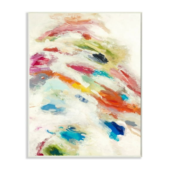 Stupell Industries Abstract Color Movement Textured Painting Unframed Art Print Wall Art, 13x19, by Third and Wall