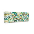 thumbnail image 1 of Stupell Industries Abstract Complexity Energetic Blue Green White Curved Lines, 17 x 40, Designed by Lisa Ridgers, 1 of 6