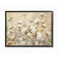thumbnail image 1 of Stupell Industries Abstract Cotton Field Floral Country Beige Green Painting Framed Wall Art Design by Julia Purinton, 16" x 20", Black Framed, 1 of 8