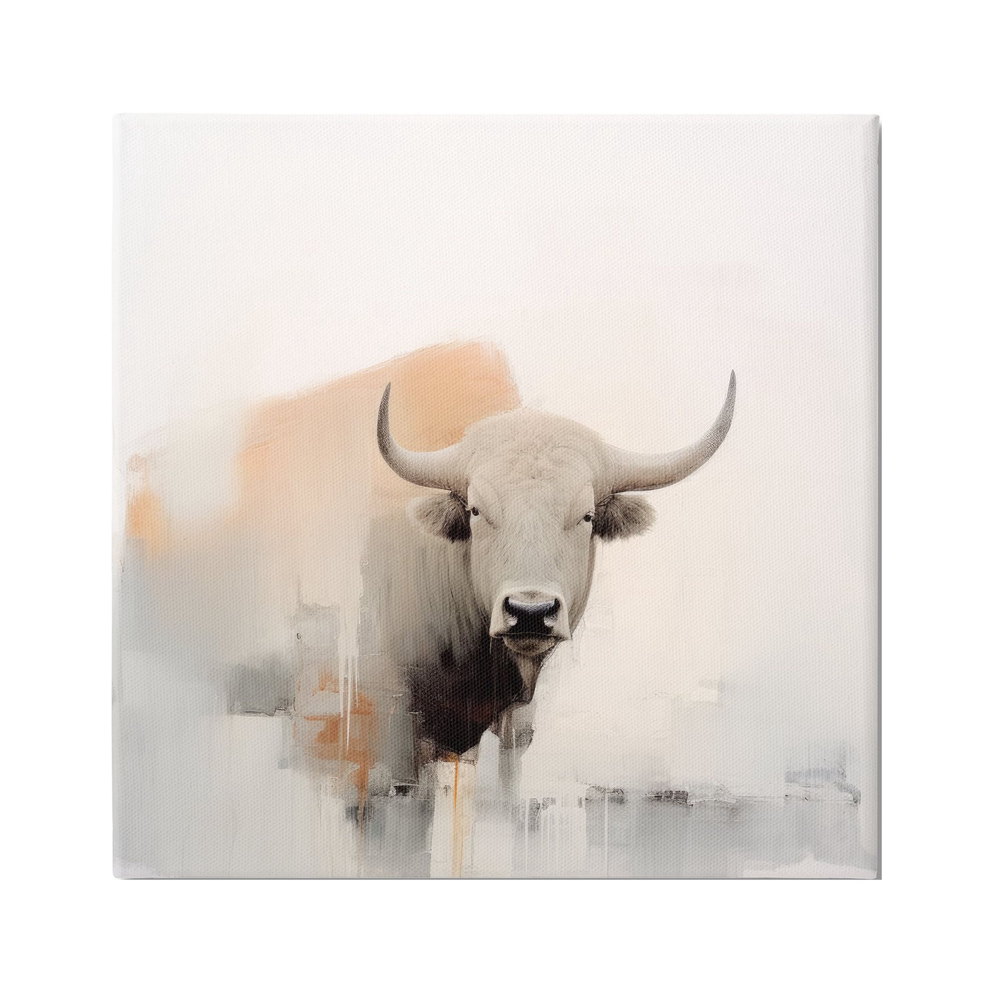 Stupell Industries Abstract Country Cattle Animals & Insects Painting Gallery Wrapped Canvas Art Print Wall Art, 24 x 24