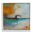 thumbnail image 1 of Stupell Industries Abstract Country Farmhouse Landscape Orange Blue Sky Abstract Painting White Framed Art Print Wall Art, 24 x 24, 1 of 7