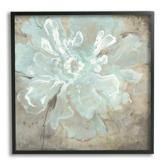 Stupell Industries Abstract Country Flower Botanical & Floral Painting Black Framed Art Print Wall Art, 17 x 17