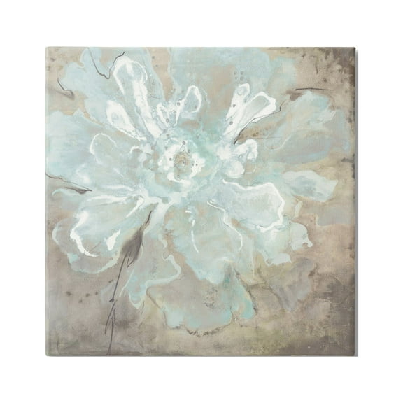 Stupell Industries Abstract Country Flower Botanical & Floral Painting Gallery Wrapped Canvas Print Wall Art, 17 x 17