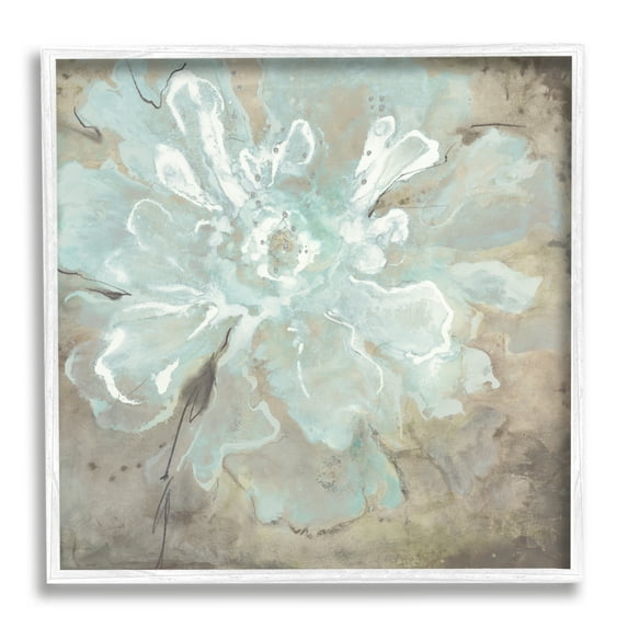Stupell Industries Abstract Country Flower Botanical & Floral Painting White Framed Art Print Wall Art, 17 x 17