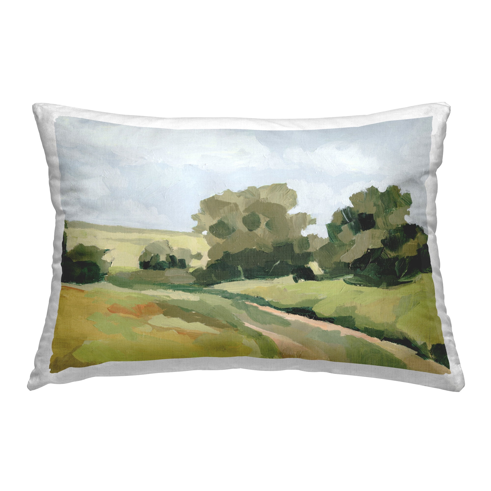 Stupell Industries Abstract Country Pathway Decorative Printed Throw Pillow Design by Victoria Barnes