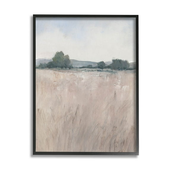 Stupell Industries Abstract Countryside Grassland Scenery Painting Black Framed Art Print Wall Art, Design by Tim OToole