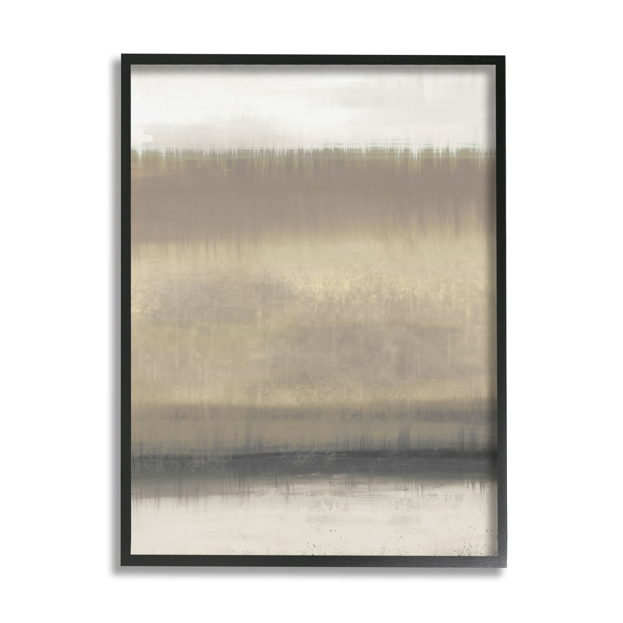 Stupell Industries Abstract Countryside Landscape Brown Grassland Painting Framed Wall Art, 11 x 14, Design by Elizabeth Medley