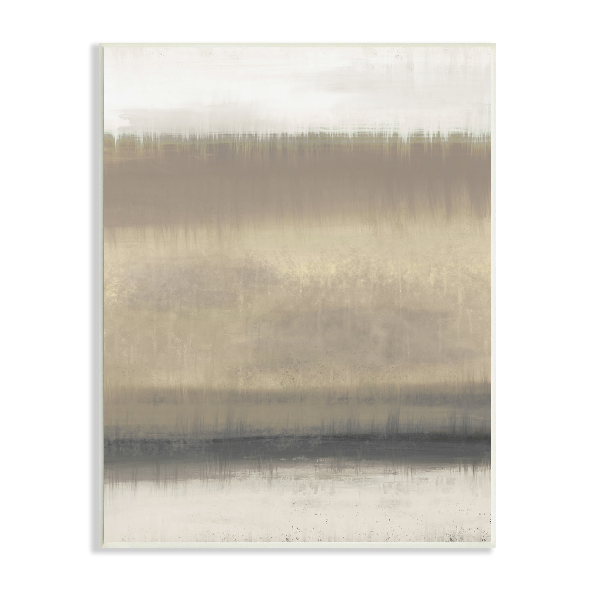 Stupell Industries Abstract Countryside Landscape Brown Grassland Painting Wood Wall Art, 13 x 19, Design by Elizabeth Medley