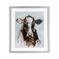 thumbnail image 1 of Stupell Industries Abstract Cow on Blue Gray Framed Print Under Glass design by casa cartissi, 21 x 17, 1 of 10