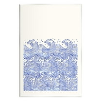 Stupell Industries Abstract Curving Waves Abstract Painting Unframed Art Print Wall Art, 10 x 15