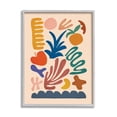 thumbnail image 1 of Stupell Industries Abstract Cutout Fruit Plant Shapes Geometric Botanicals Graphic Art Gray Framed Art Print Wall Art, Design by JJ Design House LLC, 1 of 5