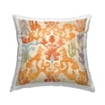 thumbnail image 1 of Stupell Industries Abstract Damask Orange Pattern Printed Throw Pillow Design by Evelia Designs, 1 of 6