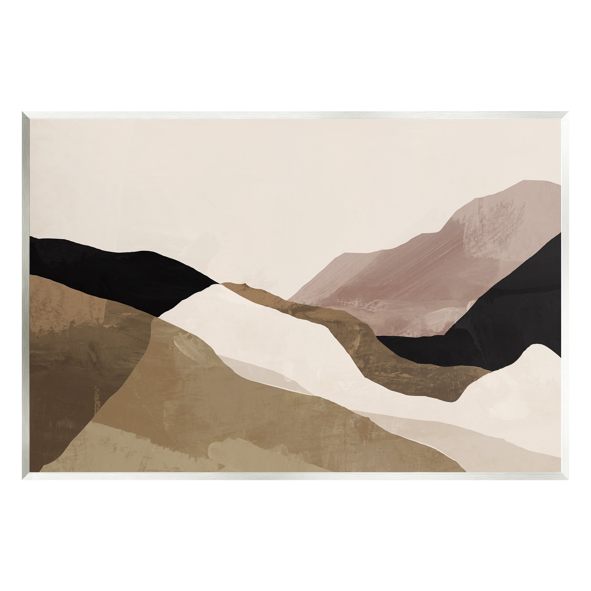Stupell Industries Abstract Desert Dunes Collage Abstract Painting Unframed Art Print Wall Art, 15 x 10