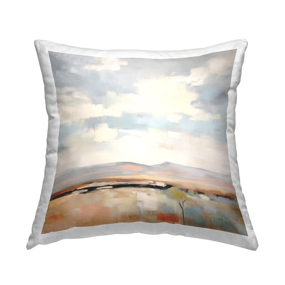 Stupell Industries Abstract Desert Dunes Decorative Printed Throw Pillow, 18 x 18