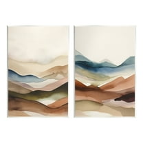 Stupell Industries Abstract Desert Dunes Landscape Painting Unframed Art Print Wall Art, 10 x 15