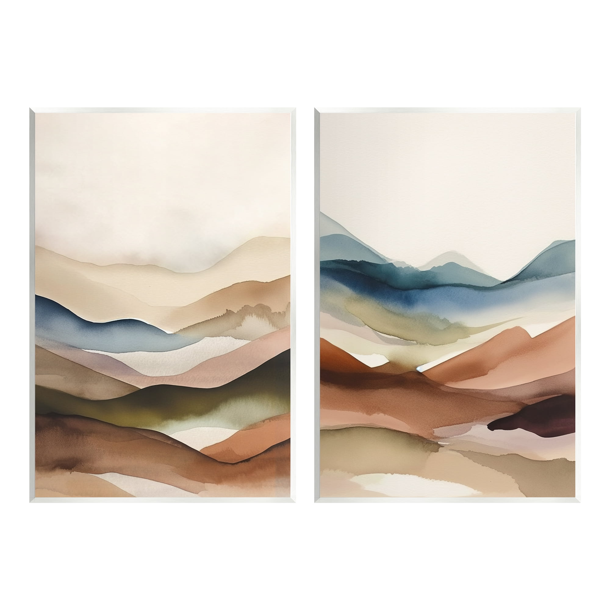 Stupell Industries Abstract Desert Dunes Landscape Painting Unframed Art Print Wall Art, 13 x 19