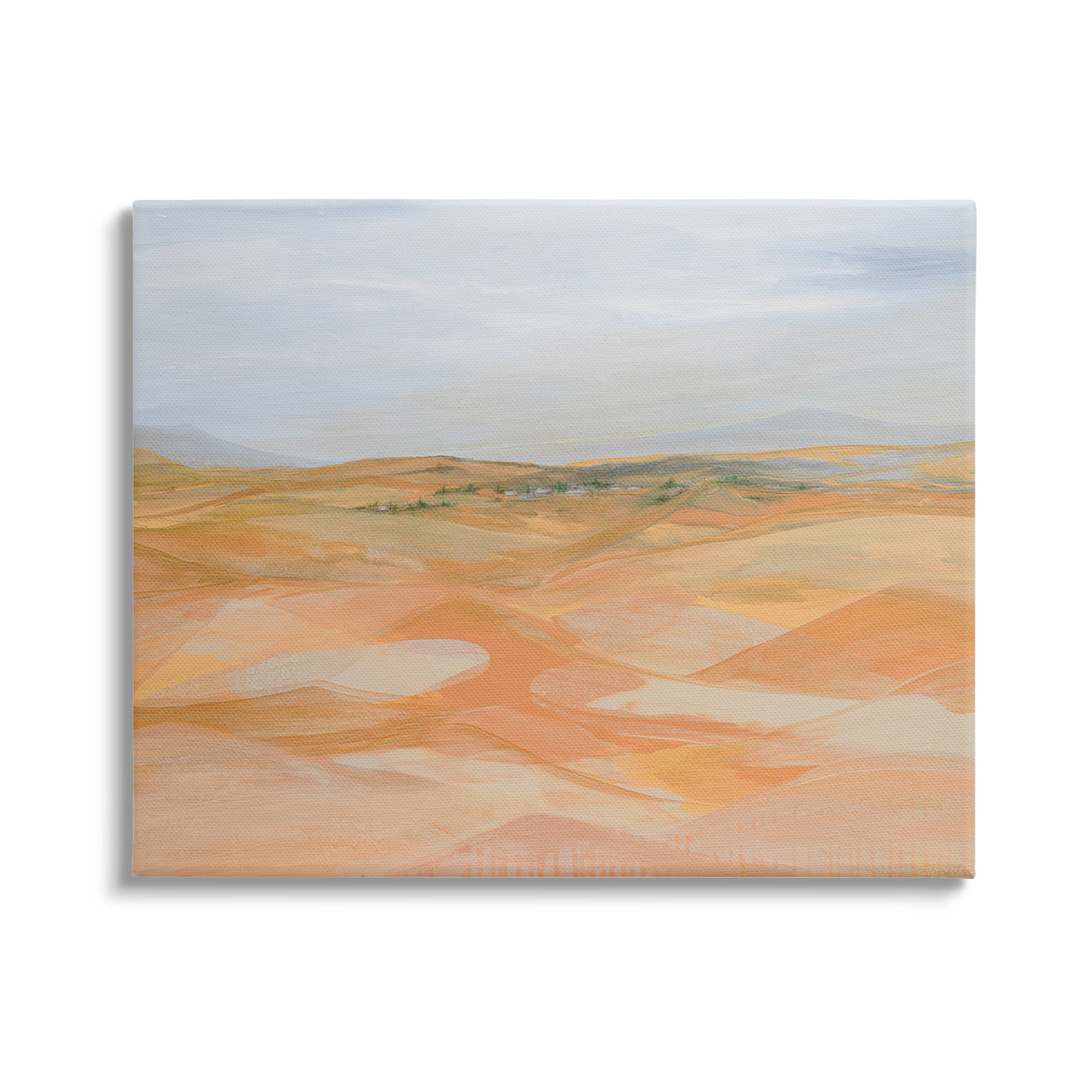 Stupell Industries Abstract Desert Dunes Nature Painting Gallery Wrapped Canvas Print Wall Art, 30 x 24
