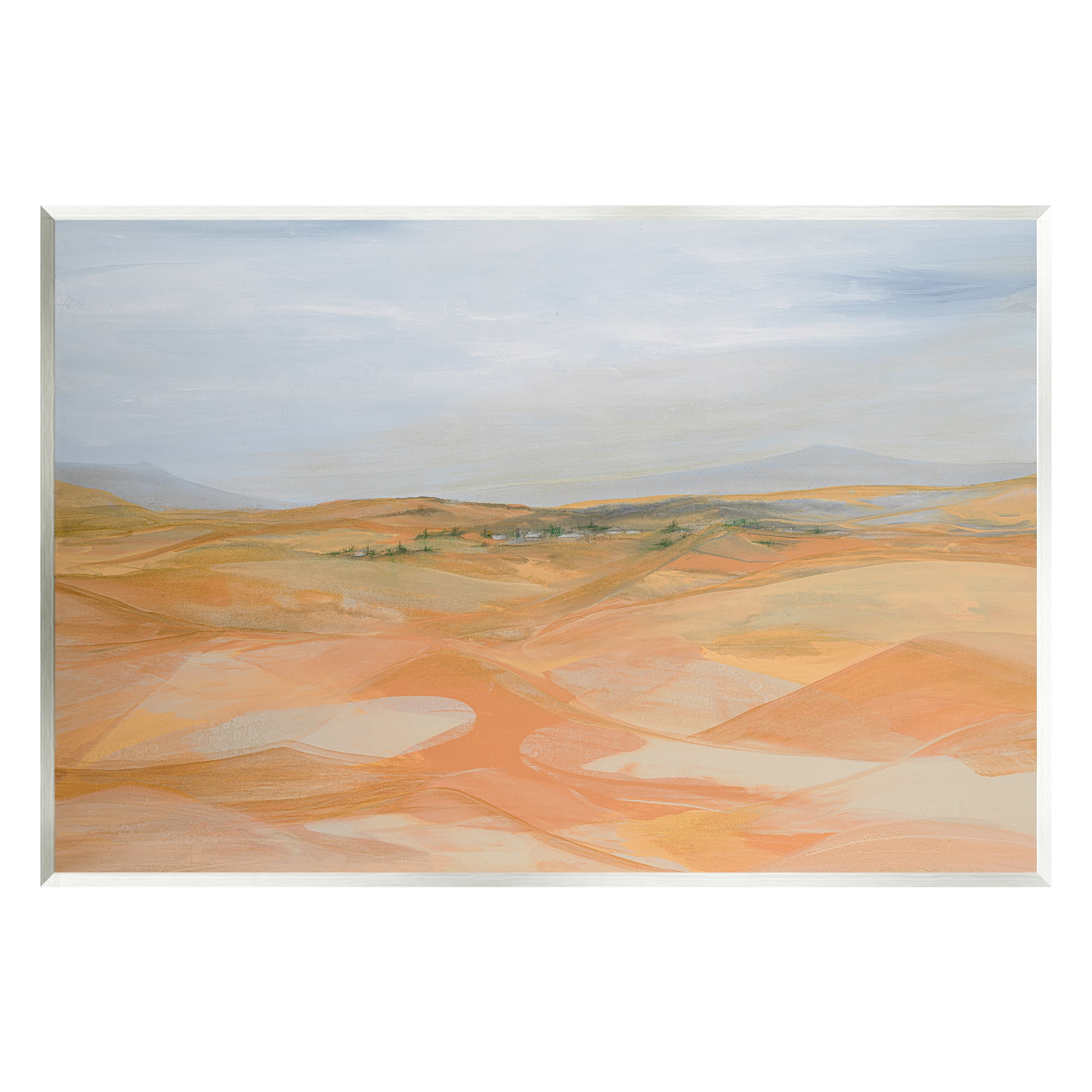 Stupell Industries Abstract Desert Dunes Nature Painting Unframed Art Print Wall Art, 19 x 13
