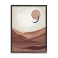 thumbnail image 1 of Stupell Industries Abstract Desert Dunes Sun Moon Overlapping Shapes Painting Black Framed Art Print Wall Art, Design by Mollie B., 1 of 5