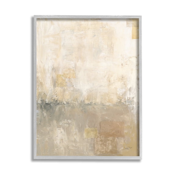 Stupell Industries Abstract Desert Horizon Landscape Distressed Grey Beige Shapes, 11 x 14, Design by Courtney Prahl