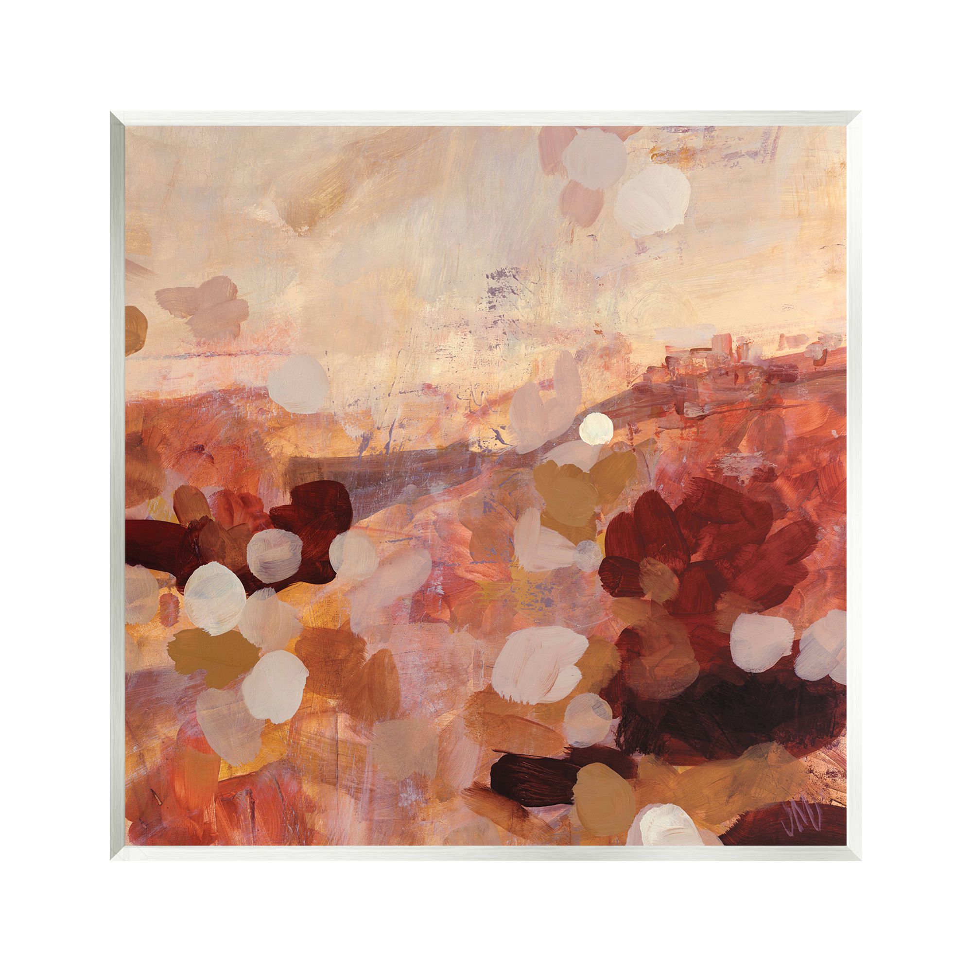 Stupell Industries Abstract Desert Landscape Abstract Painting Unframed Art Print Wall Art, 12 x 12