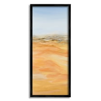 Stupell Industries Abstract Desert Landscape Nature Painting Black Framed Art Print Wall Art, 10 x 24